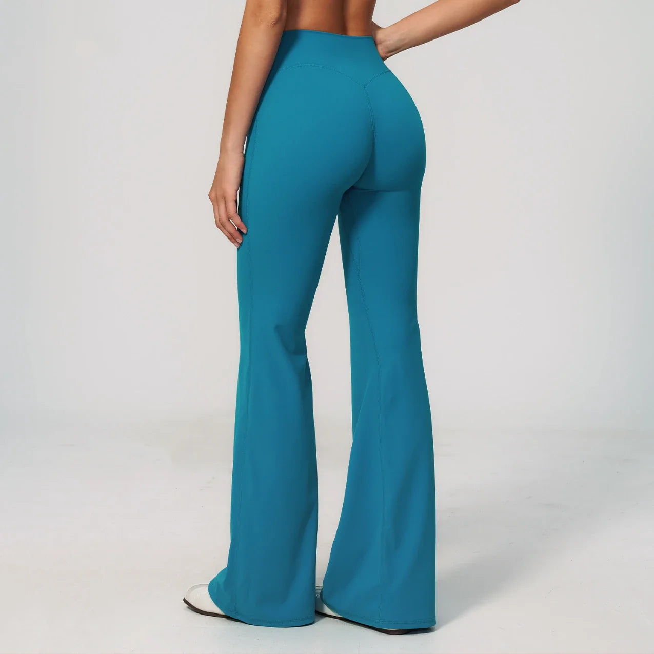 Nouveau pantalon de yoga évasé brossé pour femme (été)
