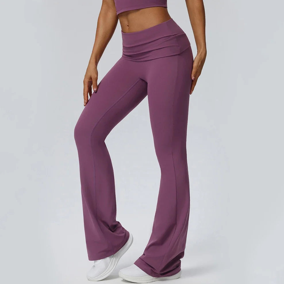Pantalon de yoga évasé pour femmes