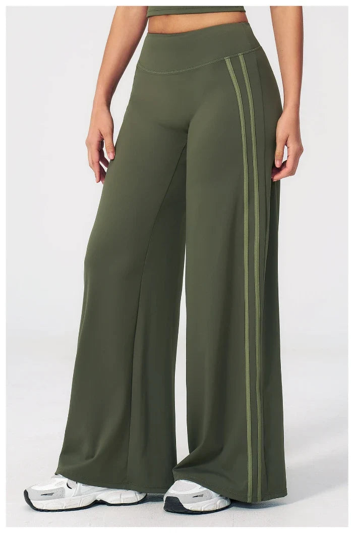 Pantalon de yoga ample color block pour femme