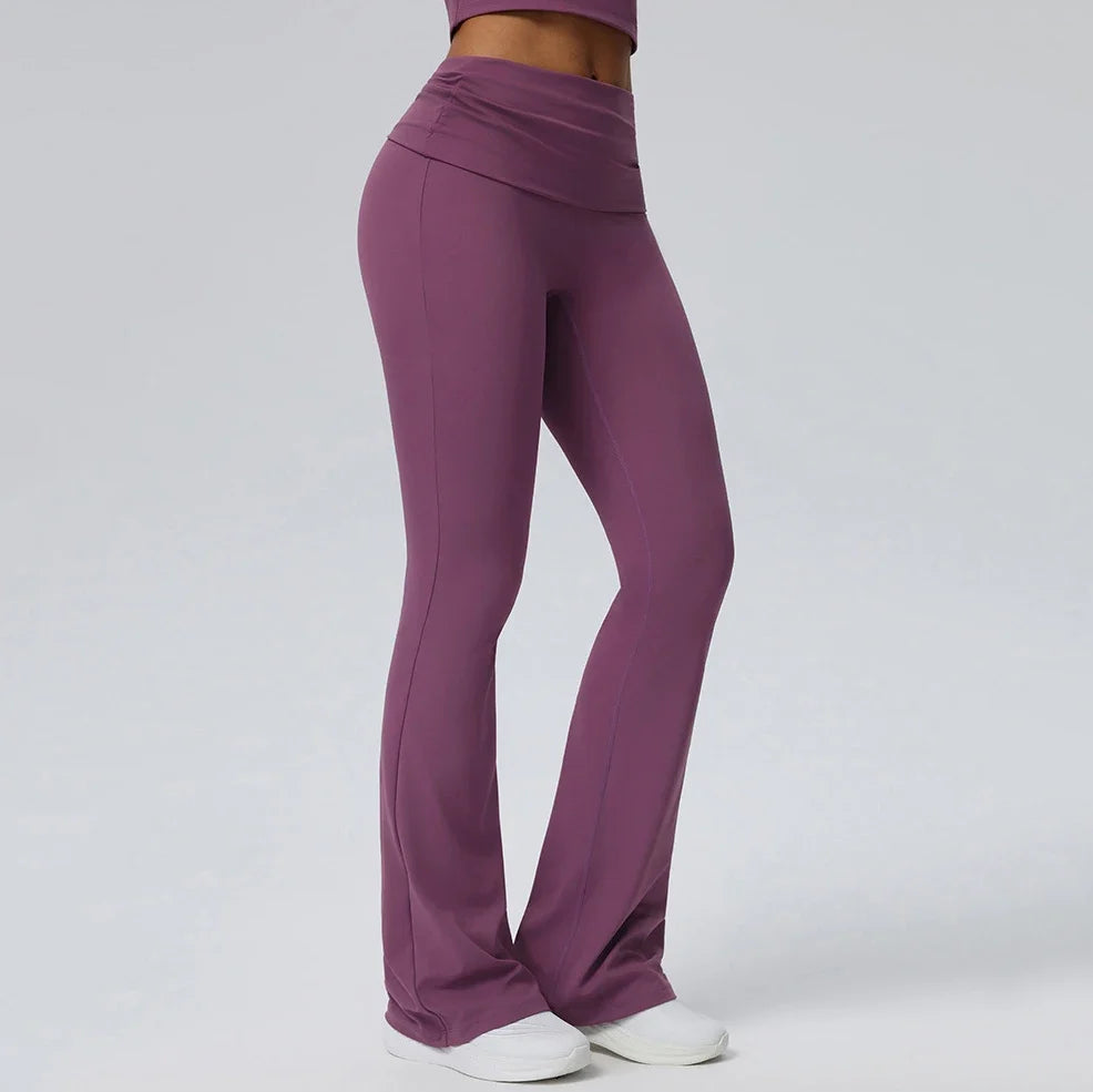 Pantalon de yoga évasé pour femmes