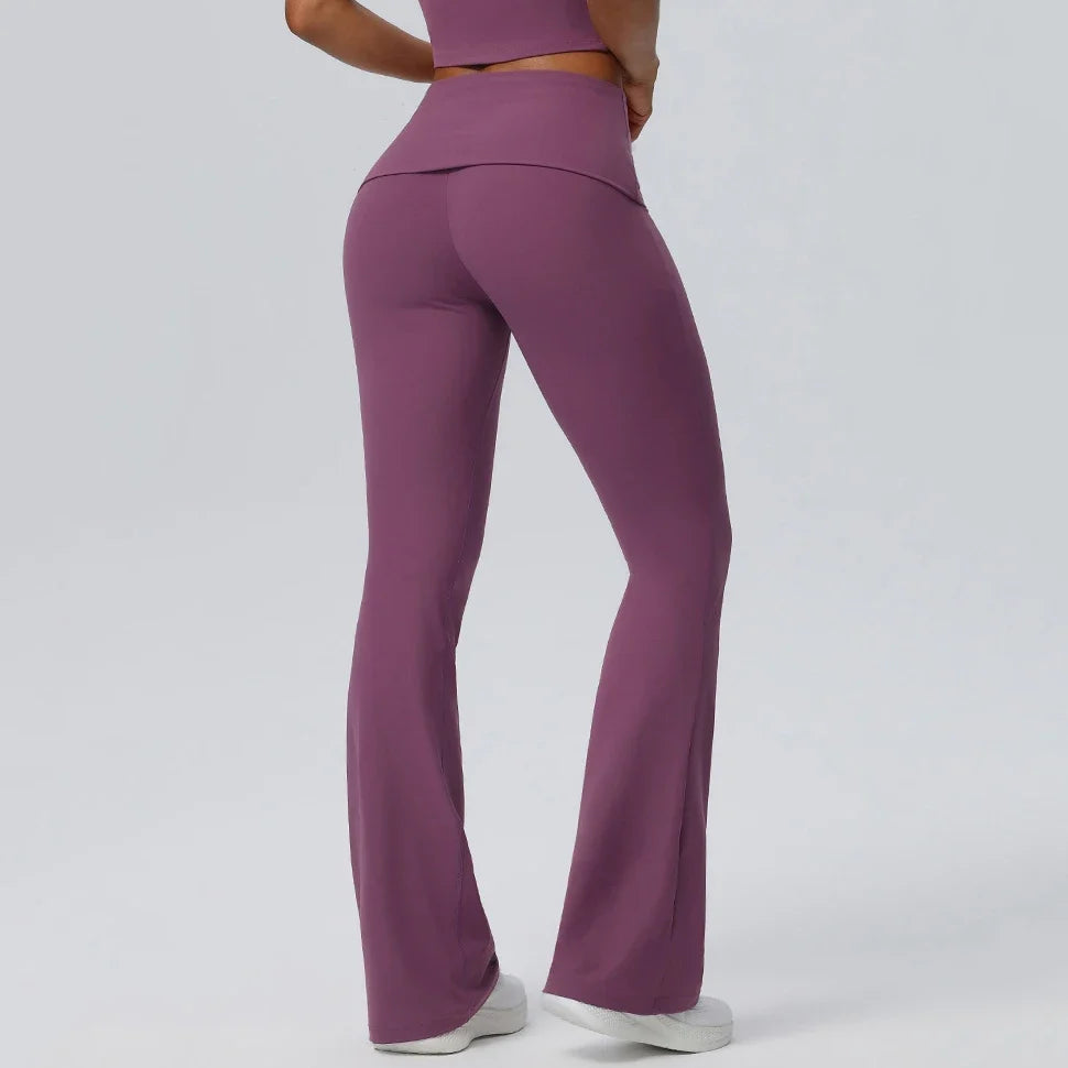 Pantalon de yoga évasé pour femmes