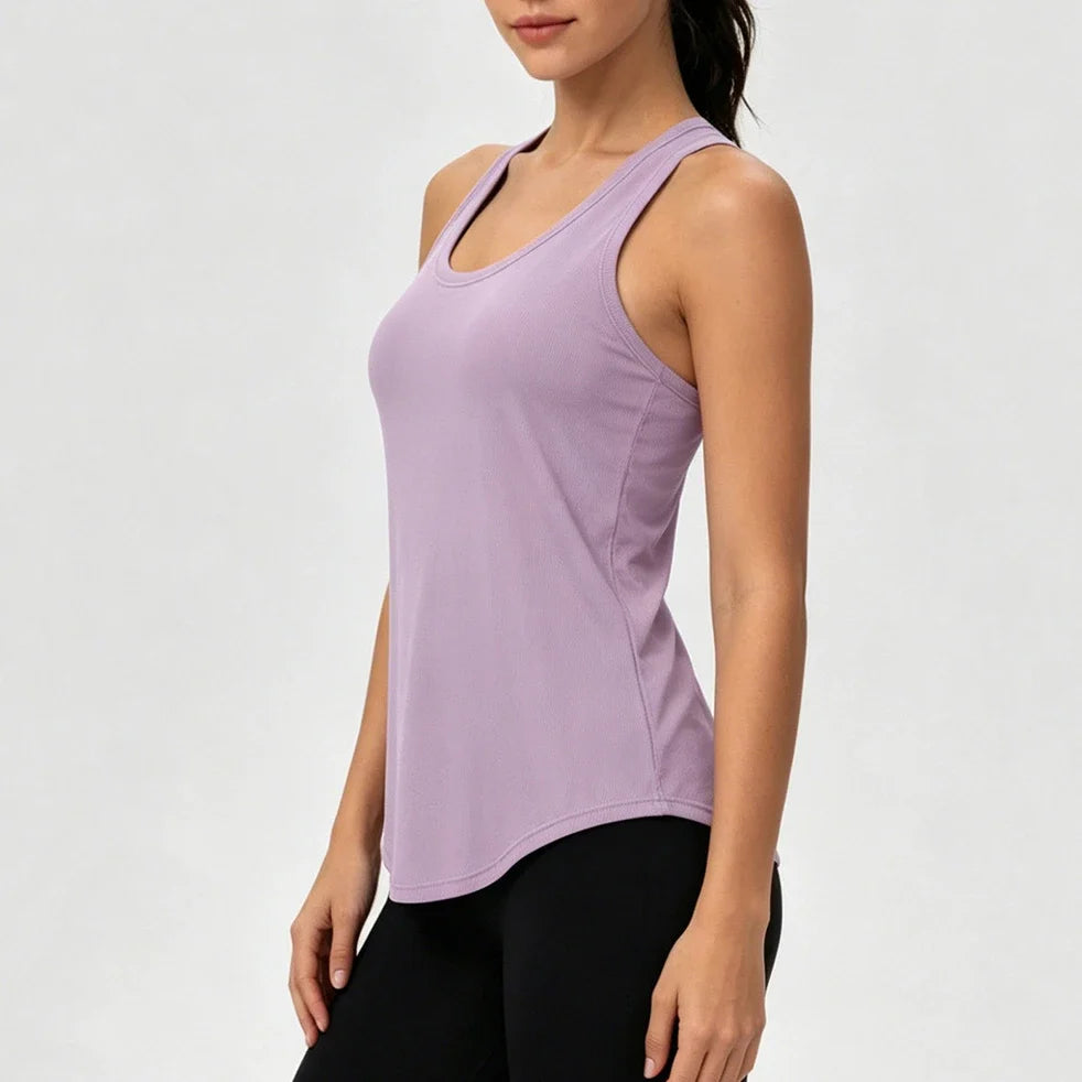 Gilet de yoga d'été pour femmes, frais et très élastique