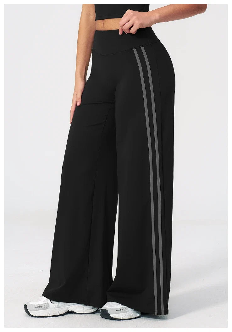 Pantalon de yoga ample color block pour femme