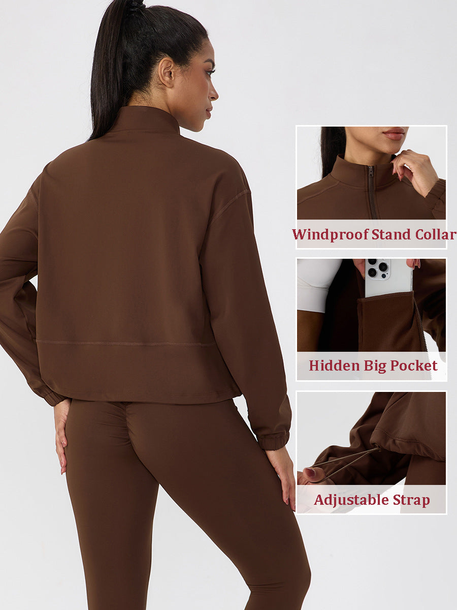 Veste de course et de fitness d'extérieur pour femmes