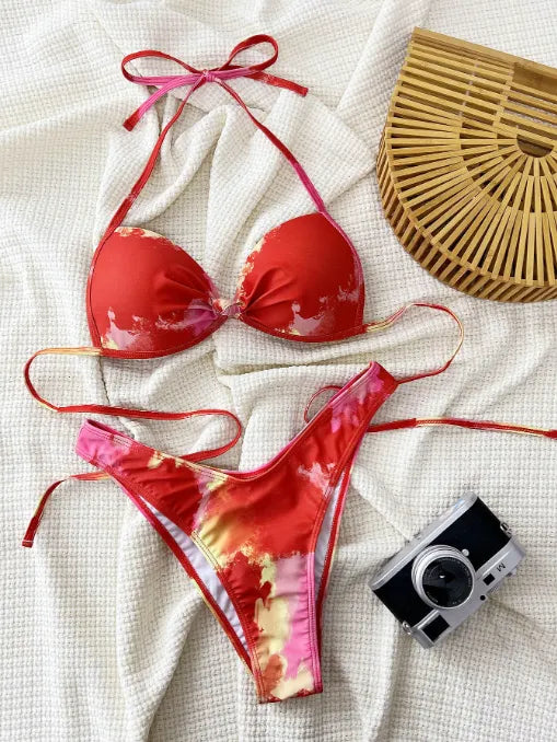 Maillot de bain deux pièces « Nuage de feu »