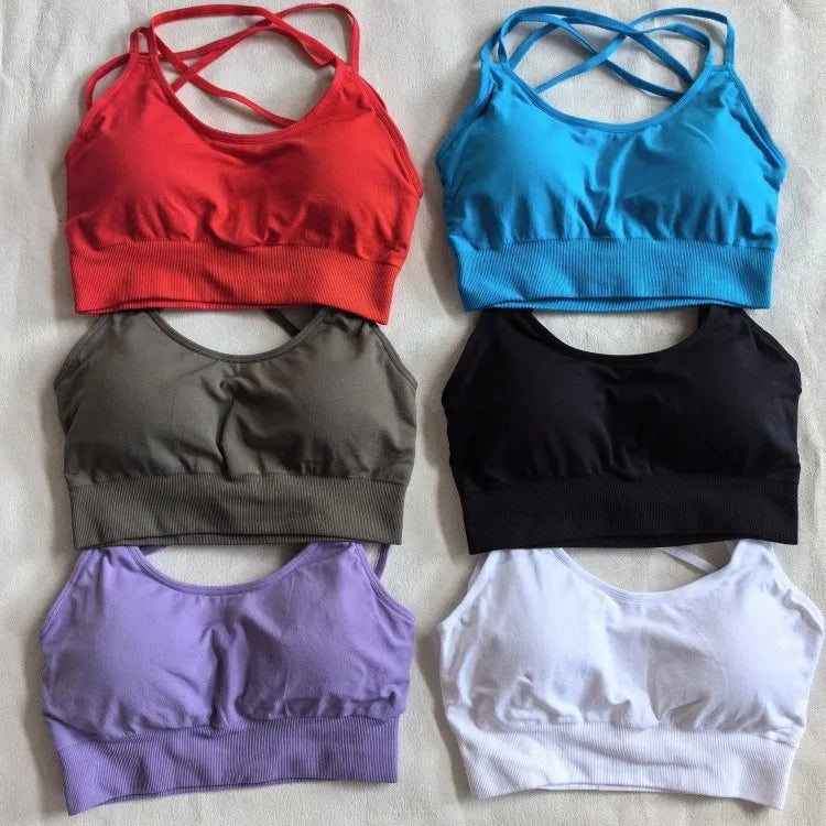 Soutien-gorge de sport sans coutures
