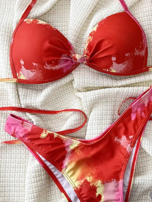 Maillot de bain deux pièces « Nuage de feu »
