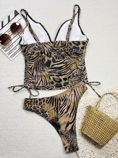 Nouveau bikini maillot de bain imprimé léopard