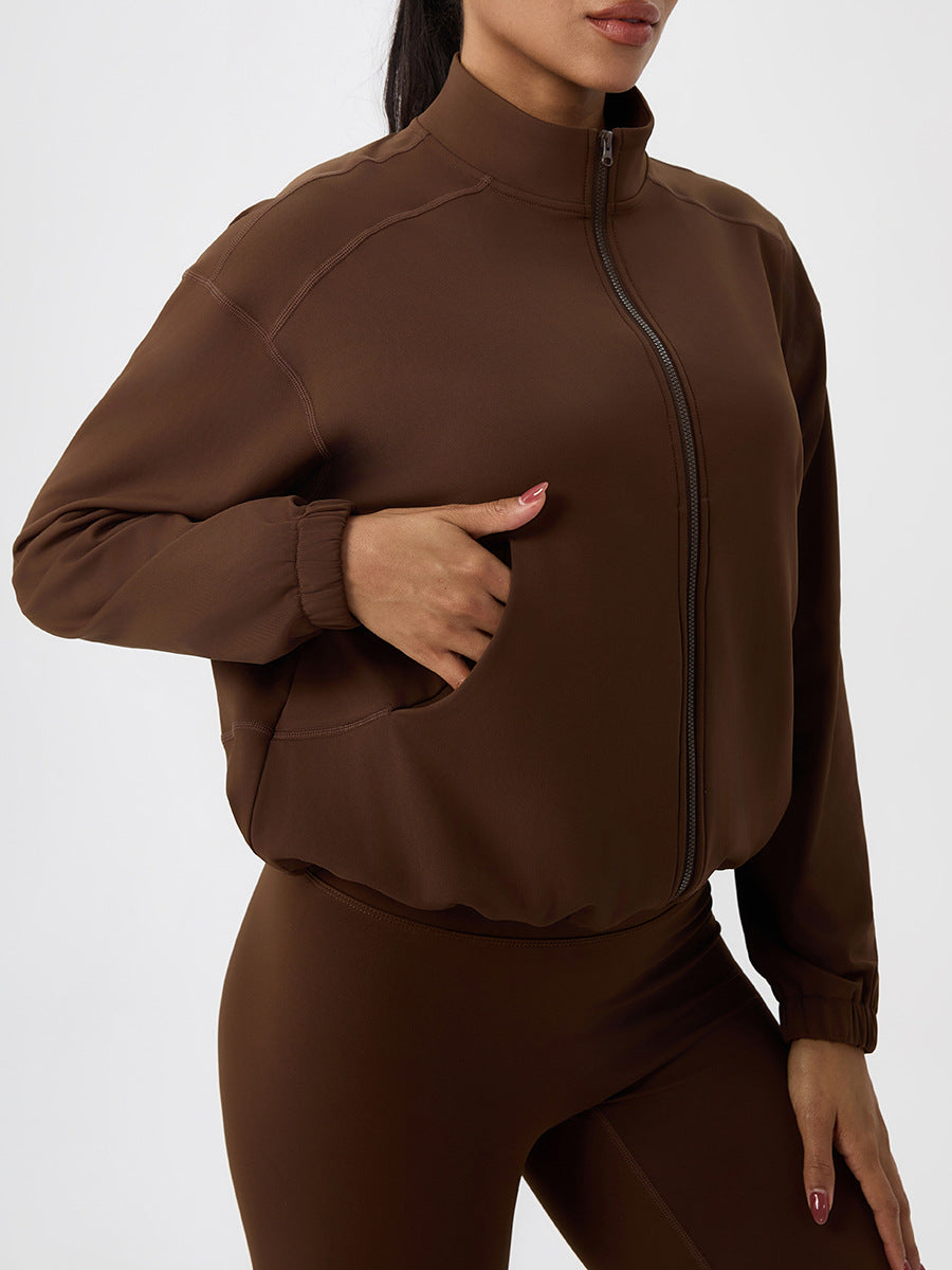 Veste de course et de fitness d'extérieur pour femmes