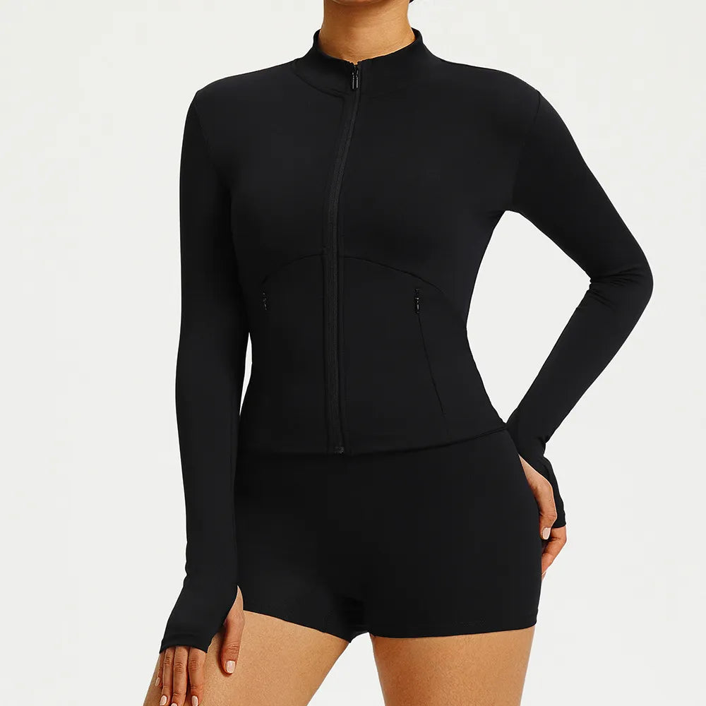 Veste de yoga à séchage rapide pour femmes