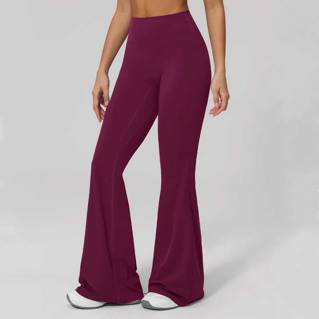 Pantalon de yoga évasé doux pour femme