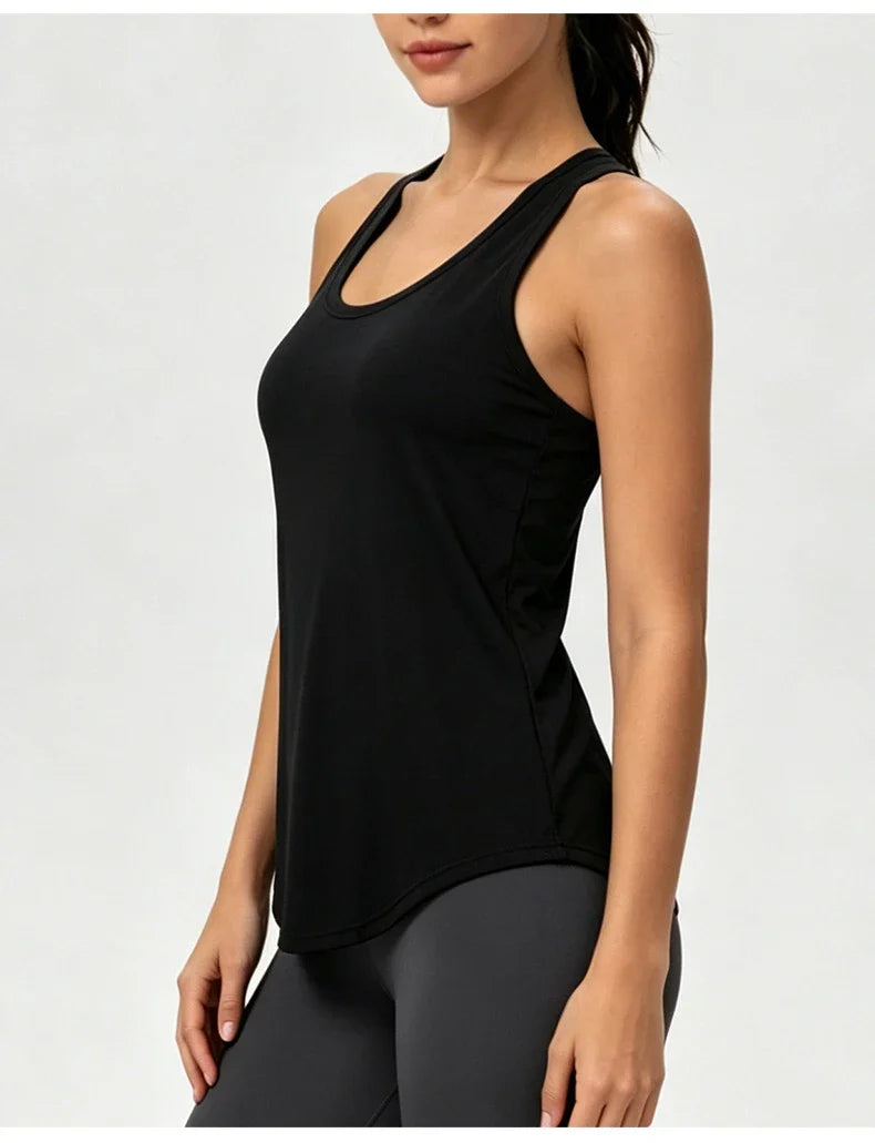 Gilet de yoga d'été pour femmes, frais et très élastique