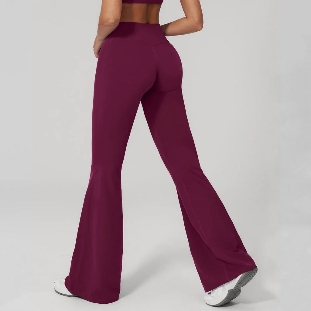 Pantalon de yoga évasé doux pour femme