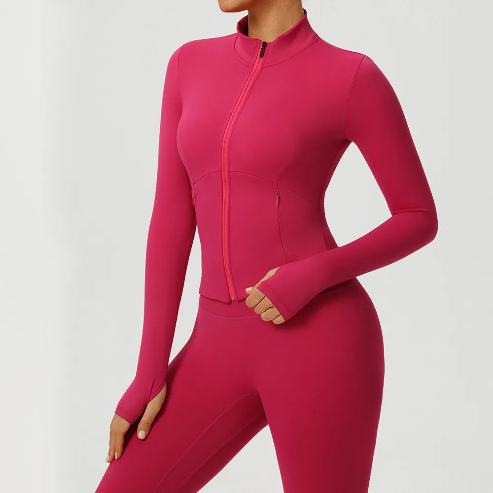 Veste de yoga à séchage rapide pour femmes