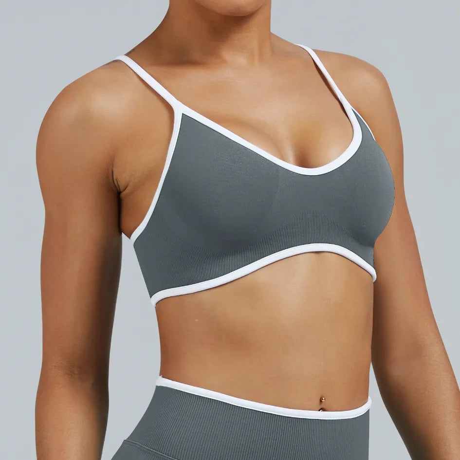 Vêtement d'extérieur sans coutures, brassière de course et de fitness