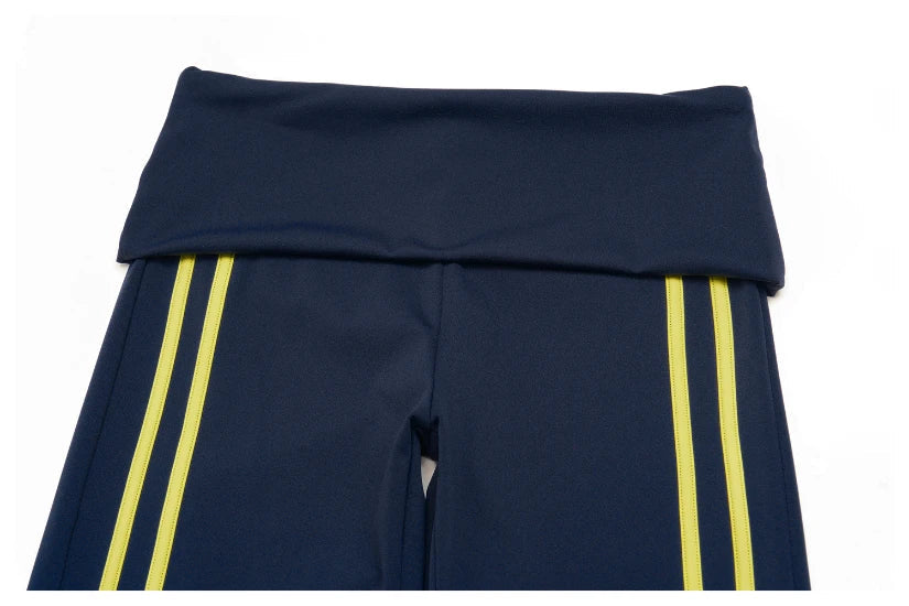 Capri pliant color-block ceinturé pour femme
