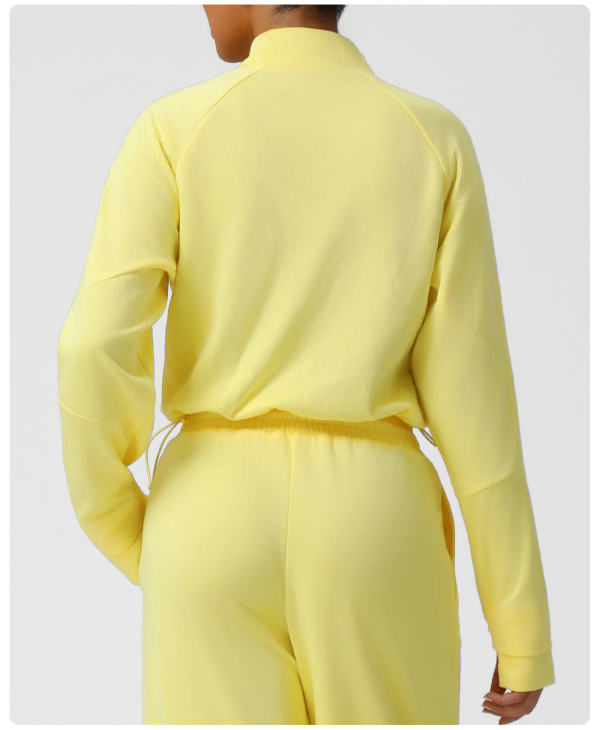 Sweatshirt thermique demi-zip pour femme