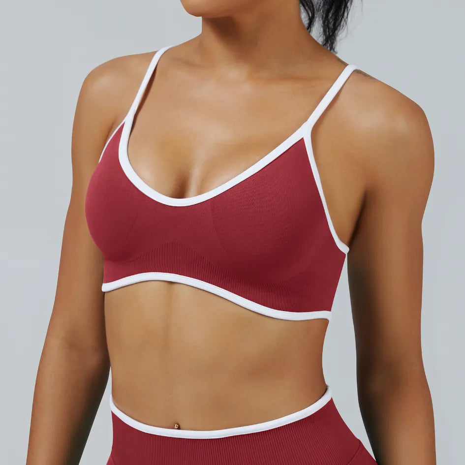 Vêtement d'extérieur sans coutures, brassière de course et de fitness