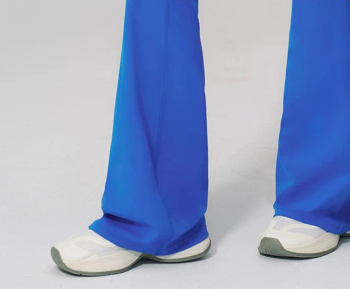 Pantalon évasé taille haute rehausseur de hanches en forme de nuage