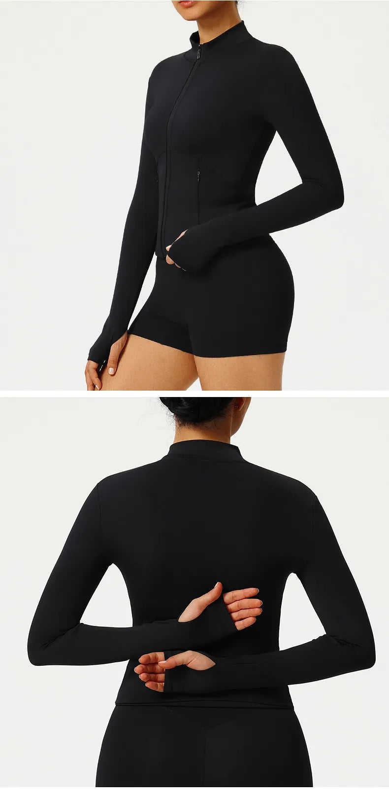 Veste de yoga à séchage rapide pour femmes