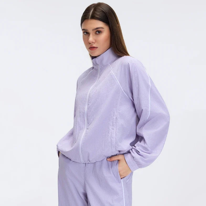 Veste coupe-vent ample et décontractée pour femme