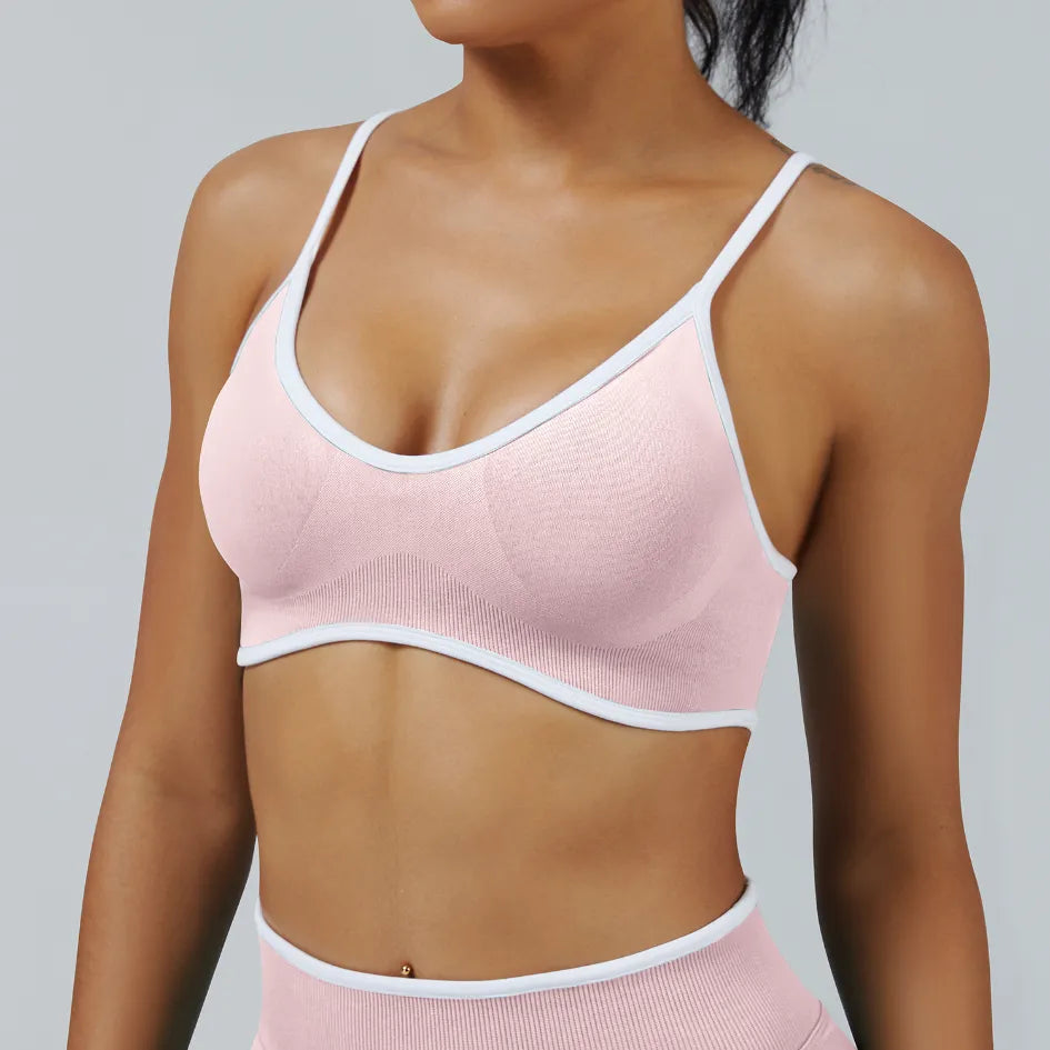 Vêtement d'extérieur sans coutures, brassière de course et de fitness