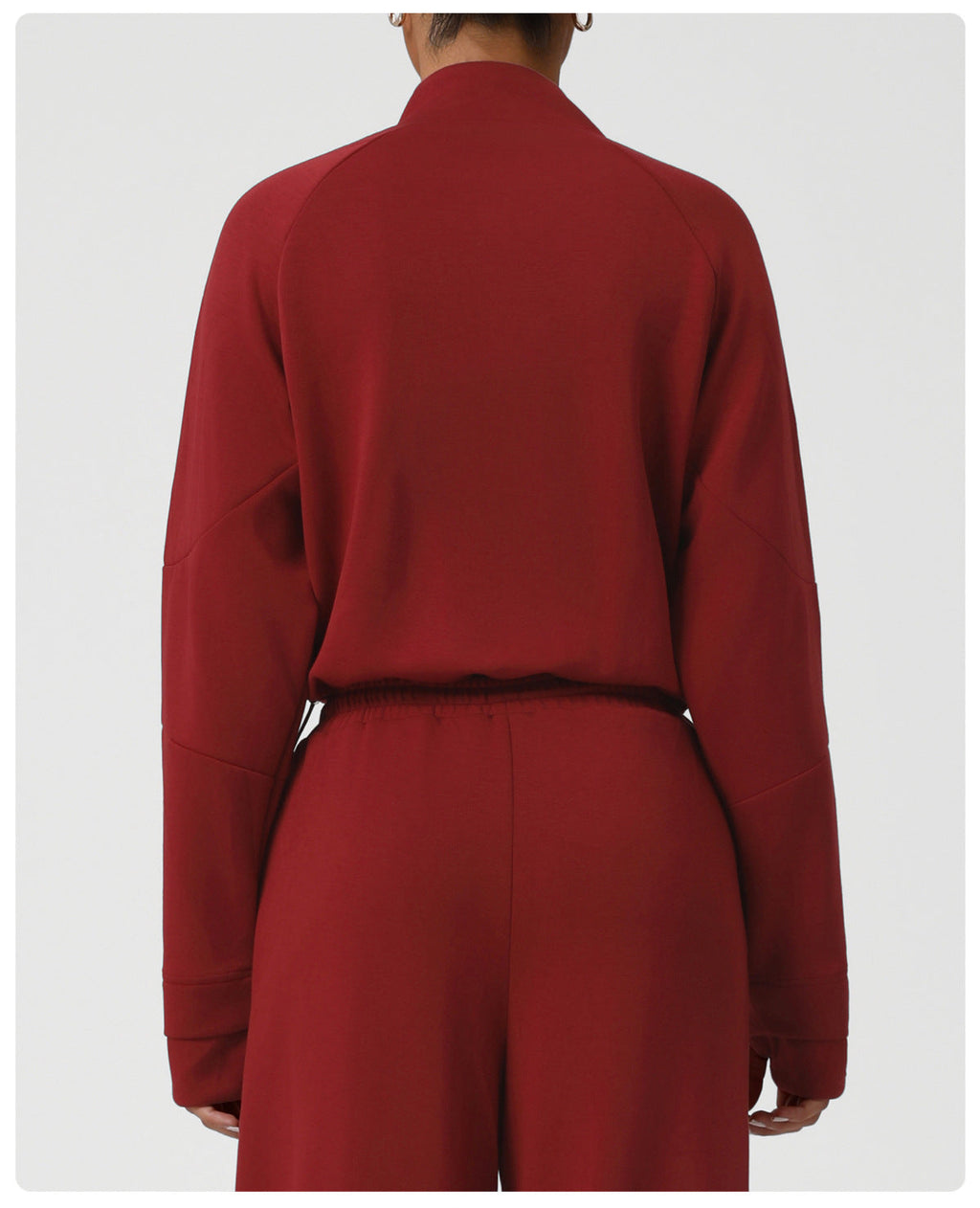 Sweatshirt thermique demi-zip pour femme