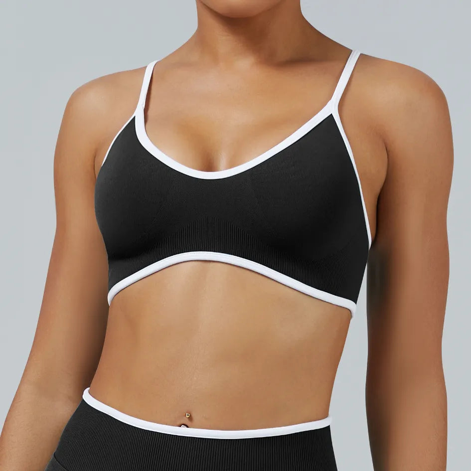 Vêtement d'extérieur sans coutures, brassière de course et de fitness