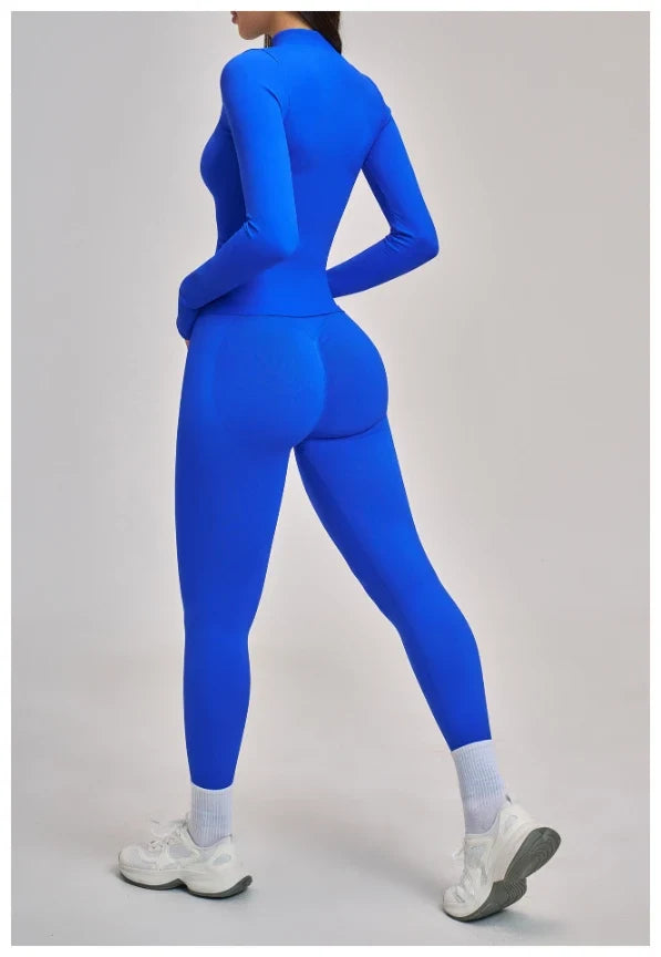 Veste de fitness de yoga ajustée sans coutures