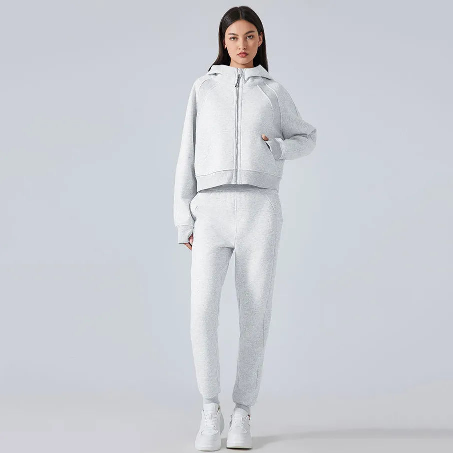 Sweat à capuche zippé, veste d'automne