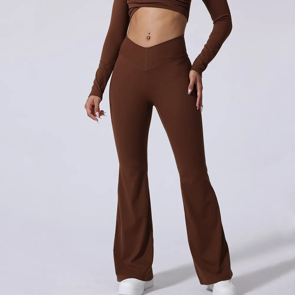 Pantalon patte d'éléphant taille haute