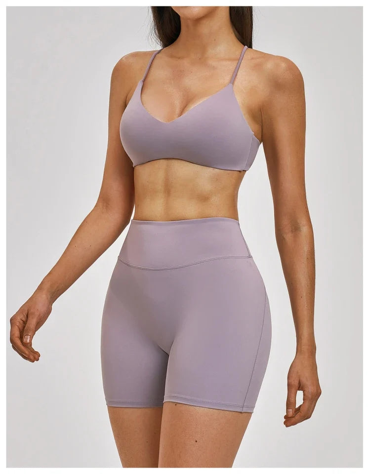 Soutien-gorge de sport de yoga dos en Y pour femmes