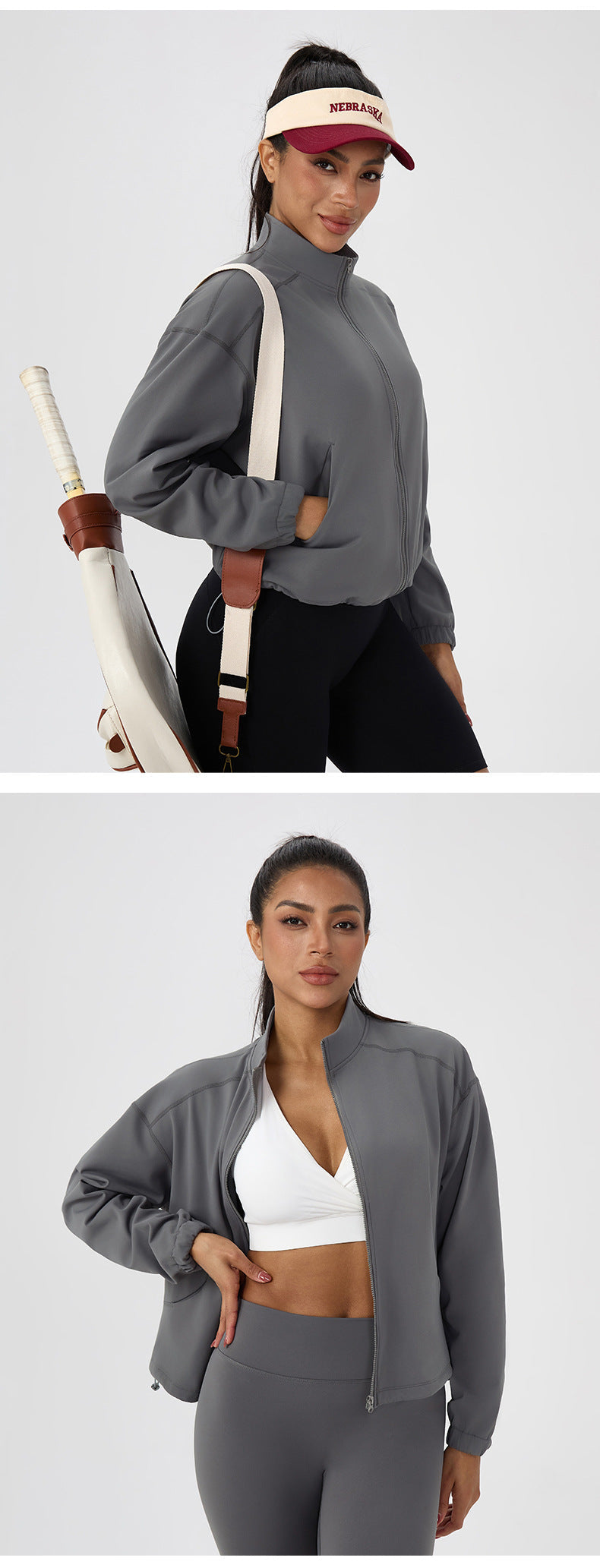 Veste de course et de fitness d'extérieur pour femmes