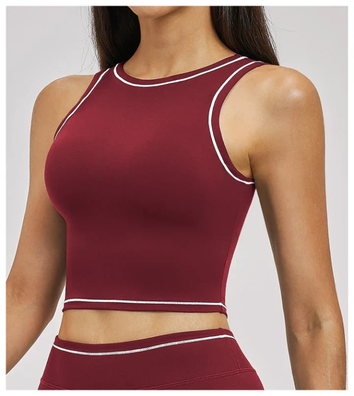 Gilet de yoga antichoc color block pour femmes