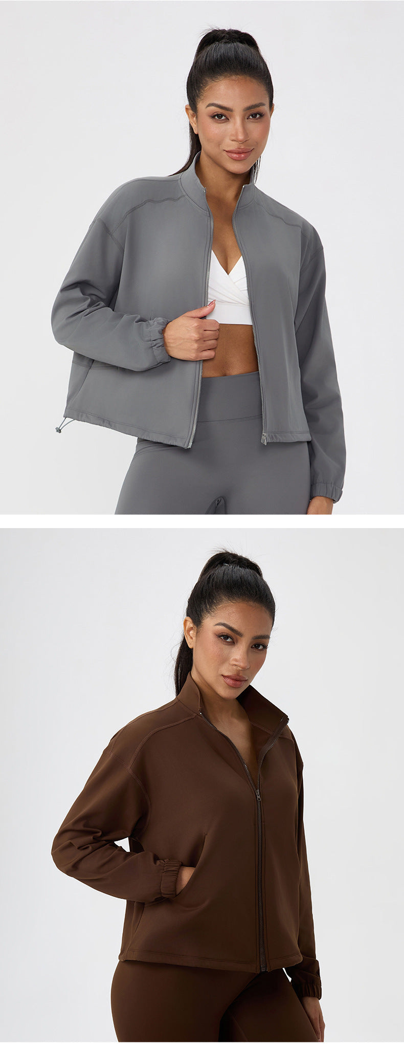 Veste de course et de fitness d'extérieur pour femmes