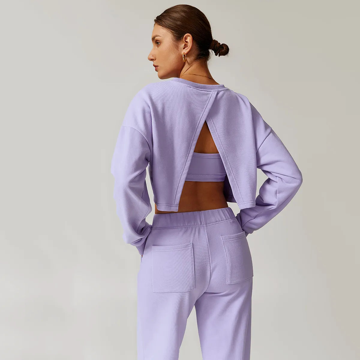 Sweat-shirt à dos ajouré
