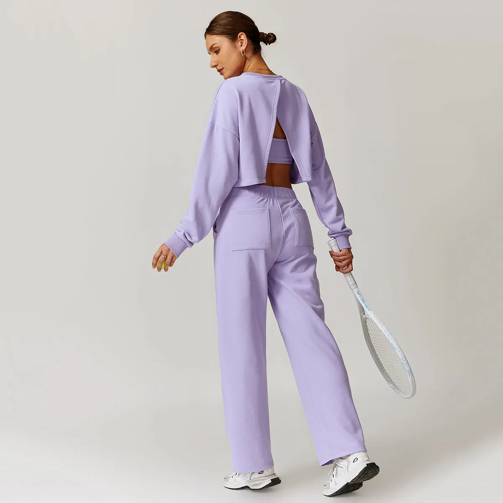 Sweat-shirt à dos ajouré