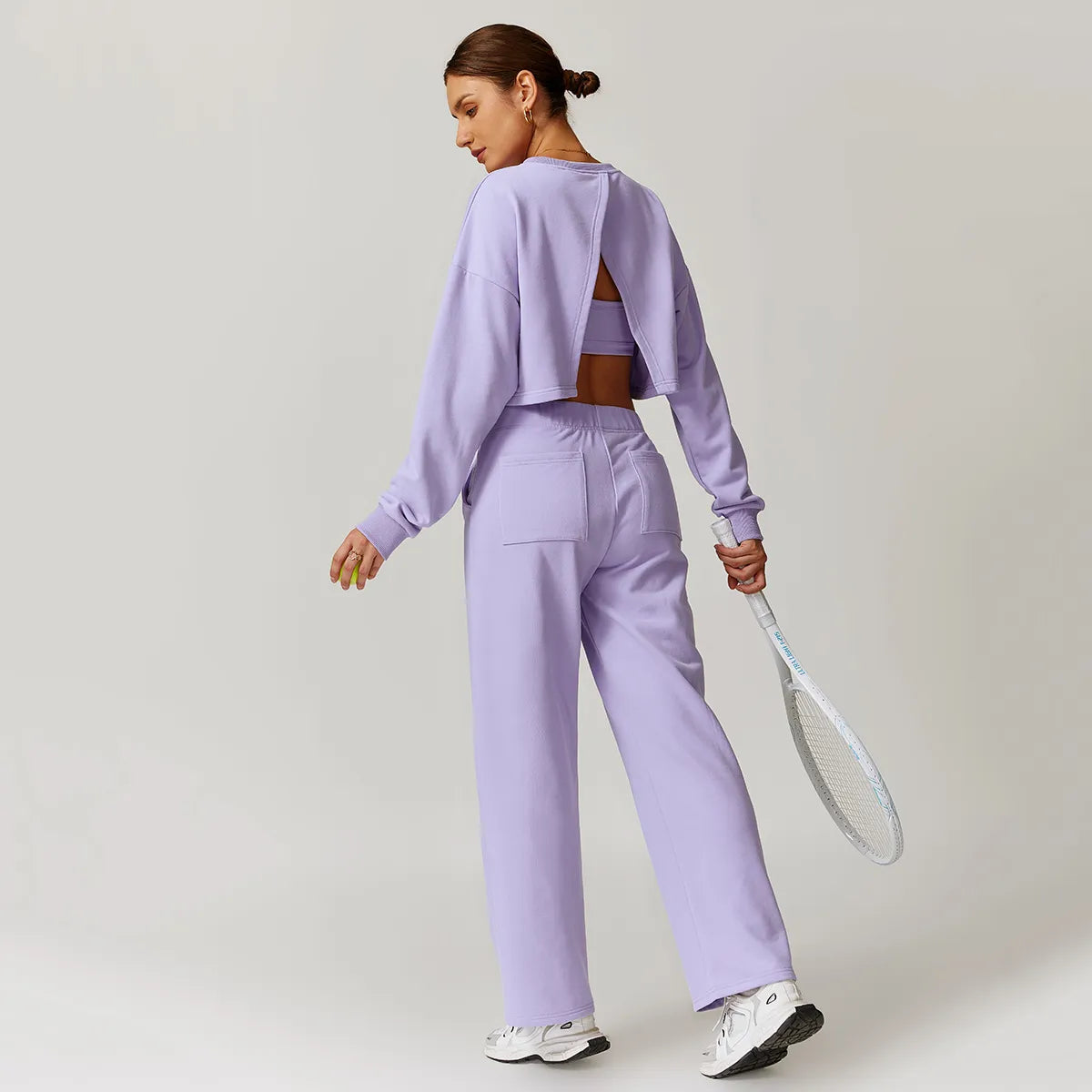 Sweat-shirt à dos ajouré