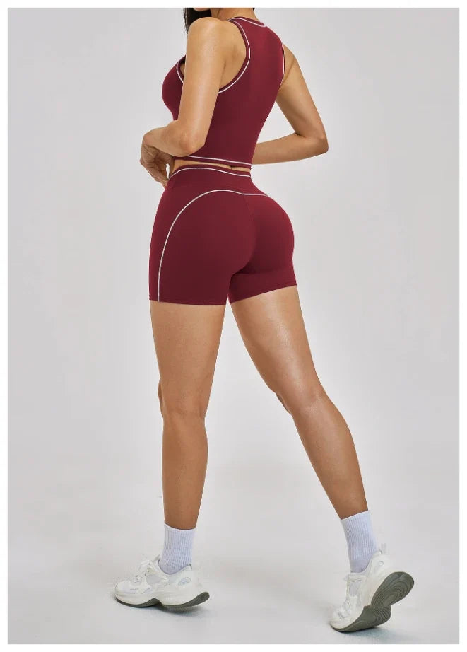 Gilet de yoga antichoc color block pour femmes