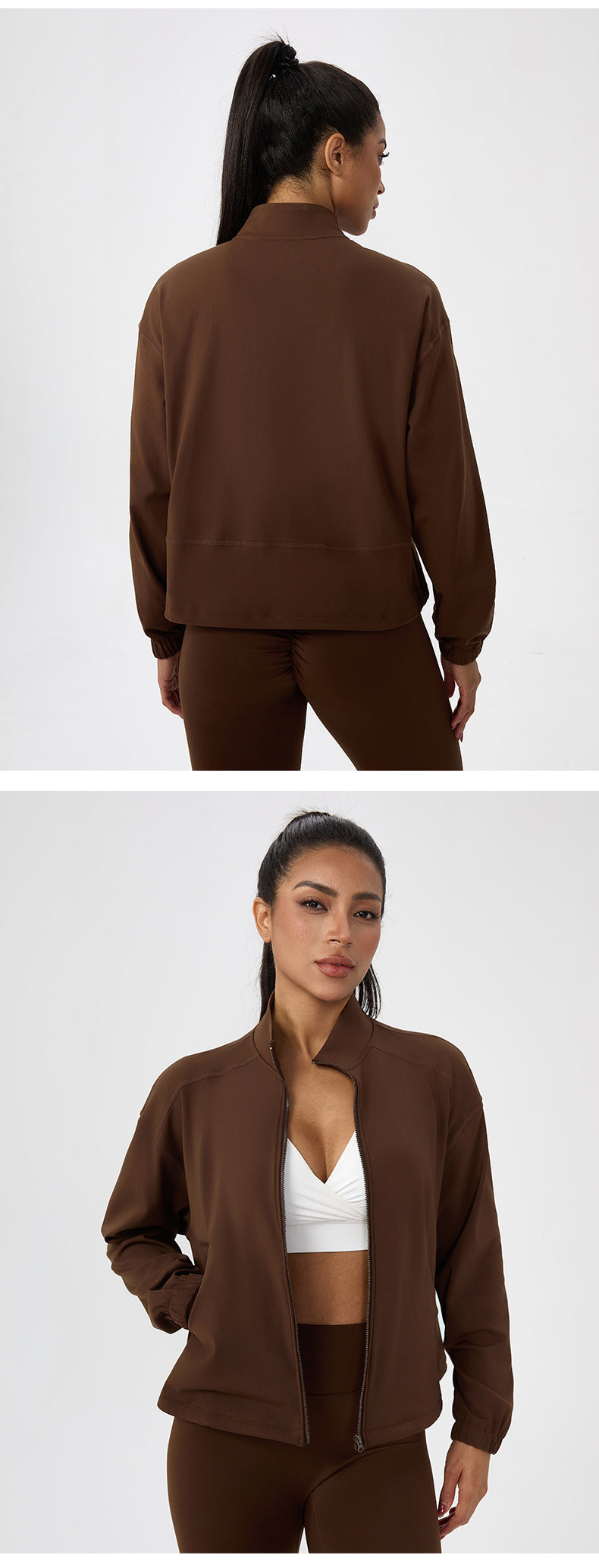 Veste de course et de fitness d'extérieur pour femmes