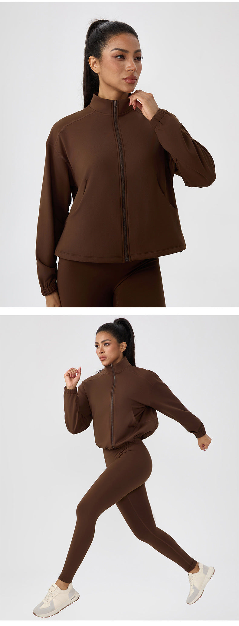 Veste de course et de fitness d'extérieur pour femmes