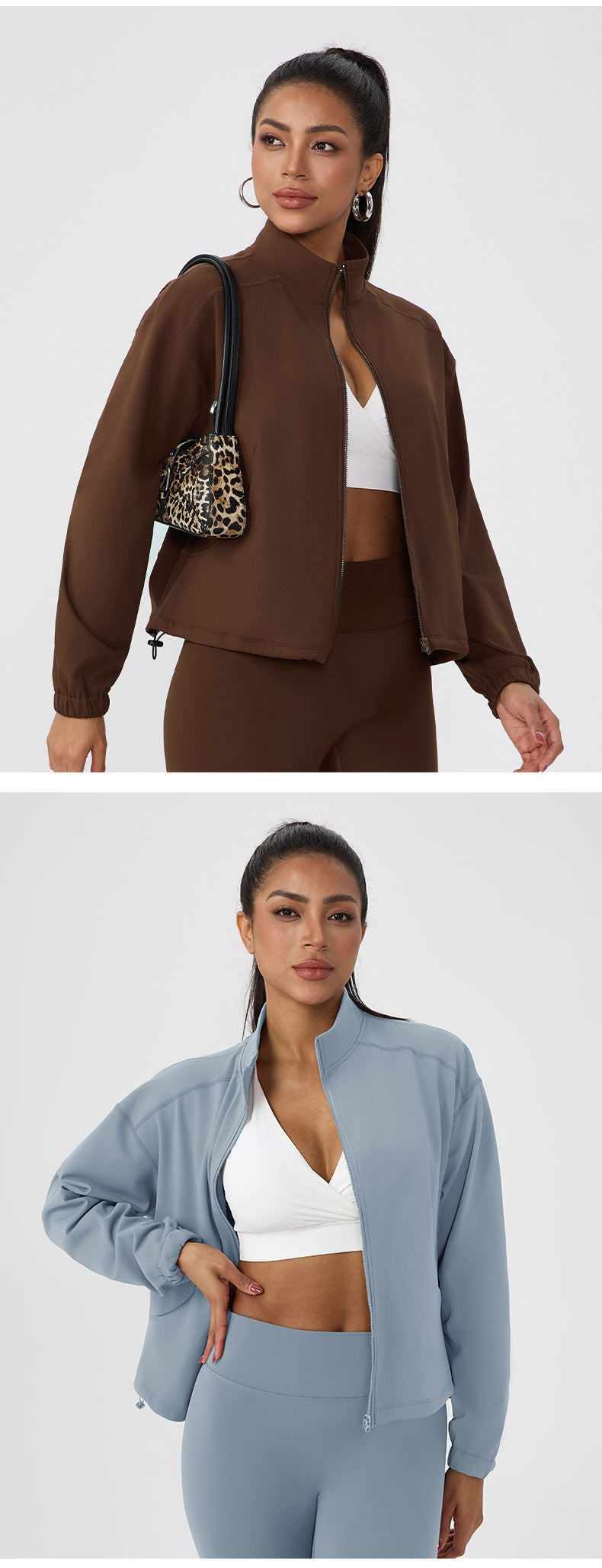 Veste de course et de fitness d'extérieur pour femmes
