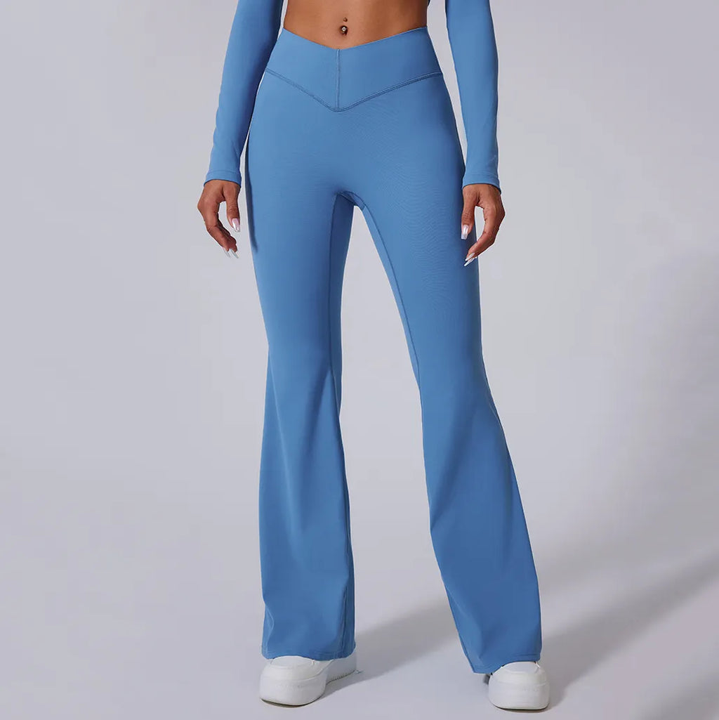 Pantalon patte d'éléphant taille haute