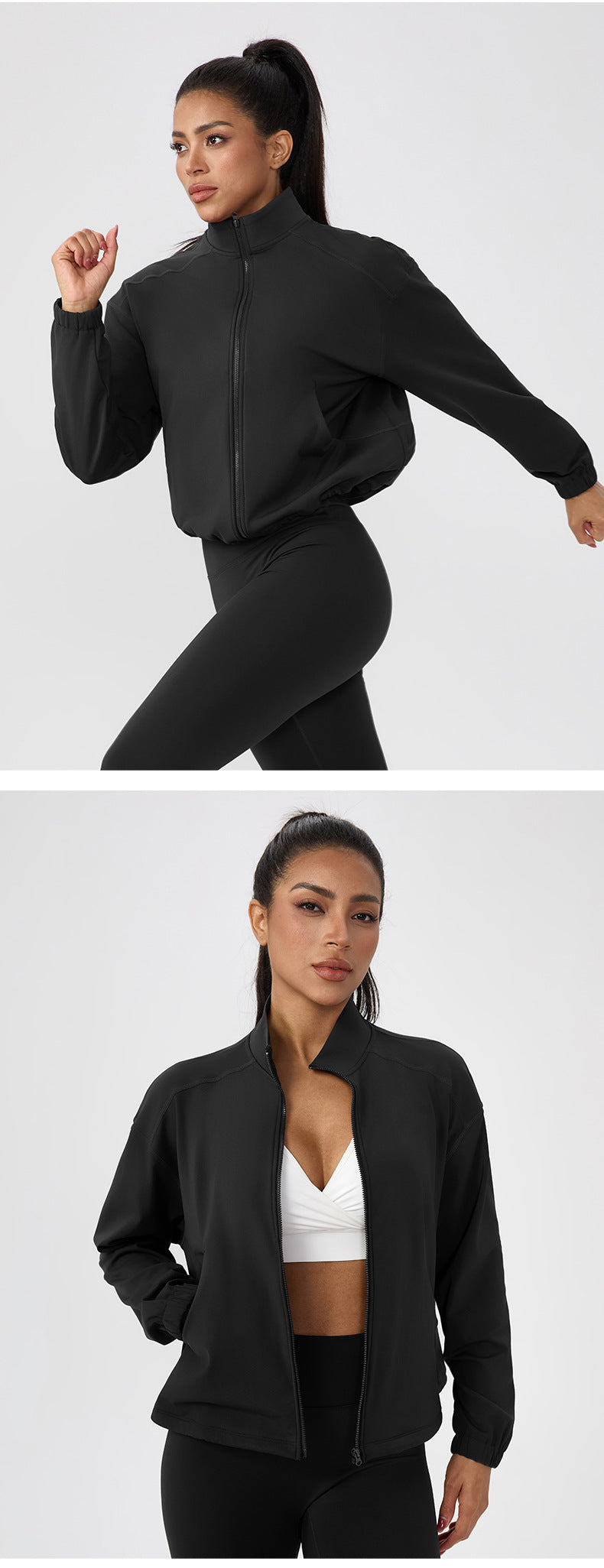 Veste de course et de fitness d'extérieur pour femmes