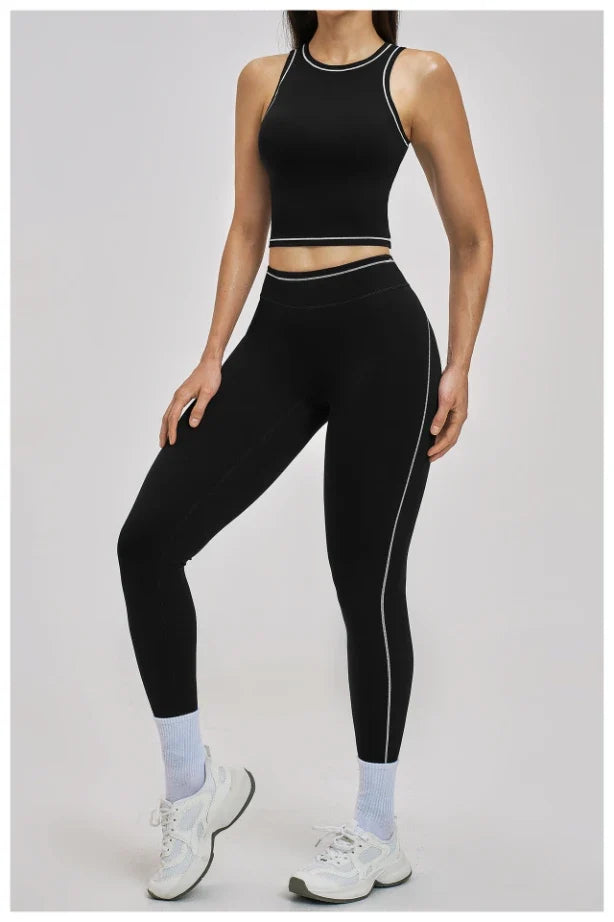 Gilet de yoga antichoc color block pour femmes