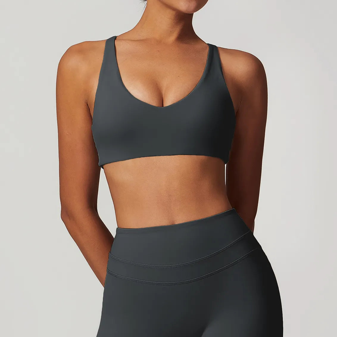 Soutien-gorge de yoga à bretelles croisées