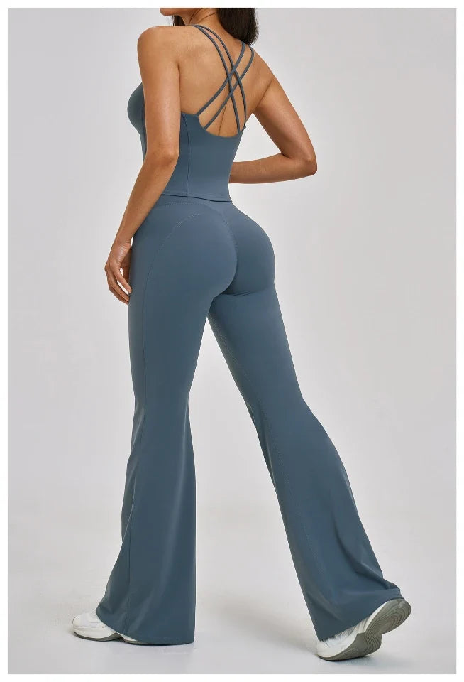 Gilet de sport de yoga dos croisé pour femmes