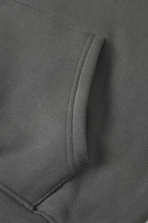 Sweat-shirt à capuche uni pour homme avec cache-œil