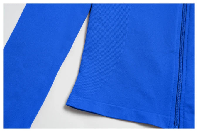 Veste de fitness de yoga ajustée sans coutures