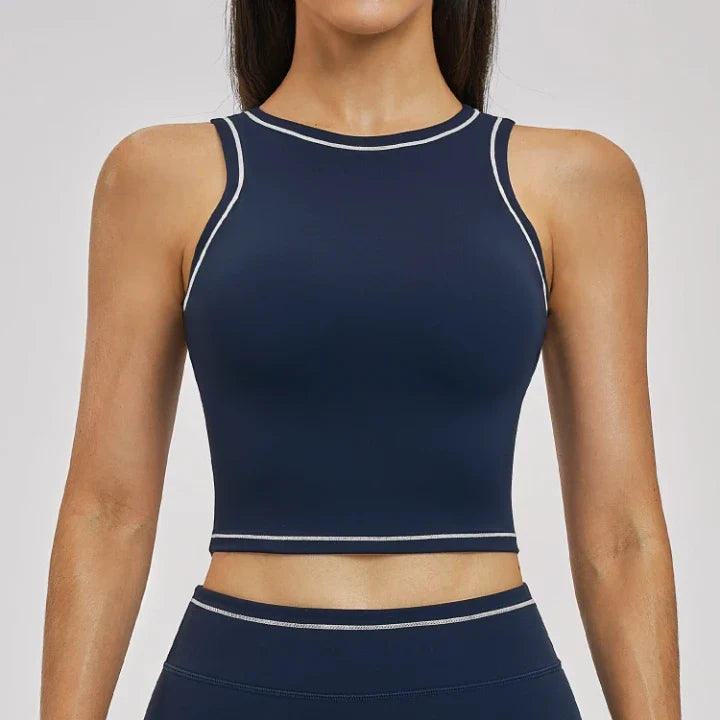 Gilet de yoga antichoc color block pour femmes